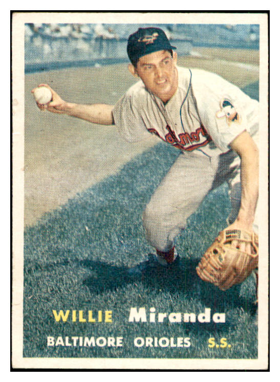 1957 Topps Baseball #151 Willie Miranda Orioles EX-MT 535450