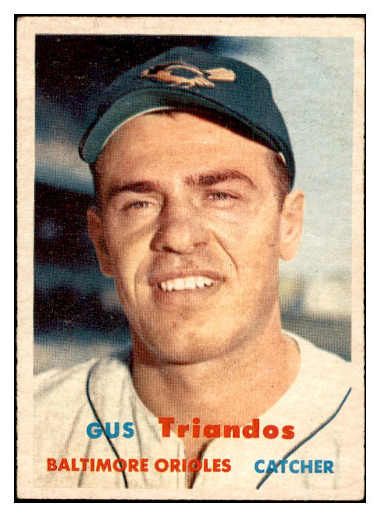 1957 Topps Baseball #156 Gus Triandos Orioles EX-MT 535453