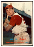 1957 Topps Baseball #157 Wally Post Reds EX-MT 535454