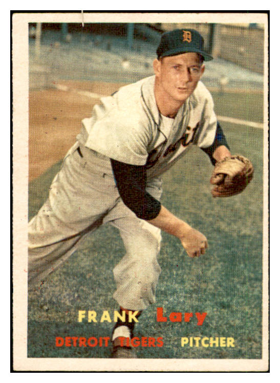 1957 Topps Baseball #168 Frank Lary Tigers EX-MT 535459