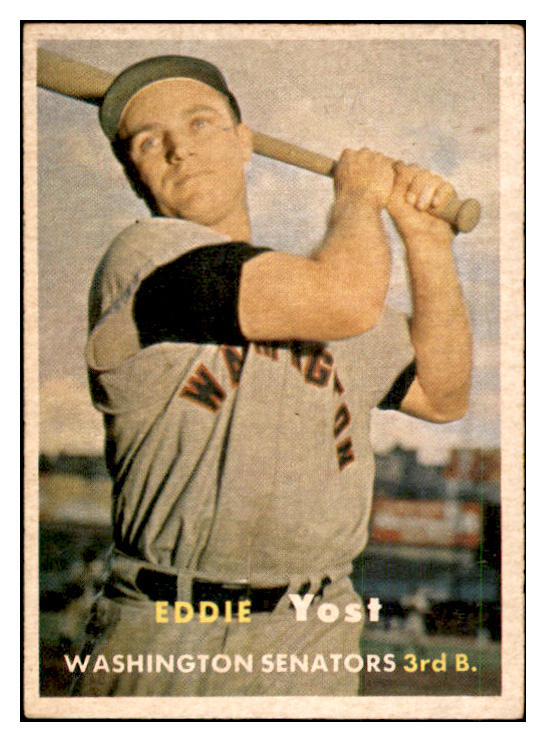 1957 Topps Baseball #177 Eddie Yost Senators EX-MT 535462