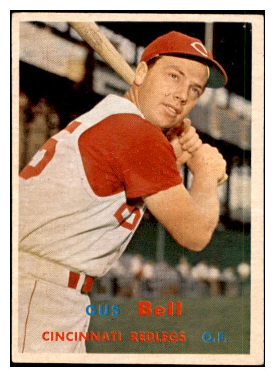 1957 Topps Baseball #180 Gus Bell Reds EX-MT 535463