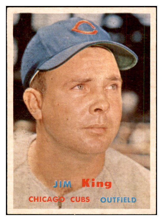 1957 Topps Baseball #186 Jim King Cubs EX-MT 535466