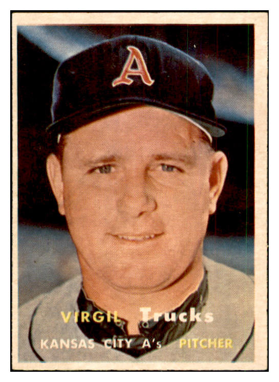 1957 Topps Baseball #187 Virgil Trucks A's EX-MT 535467