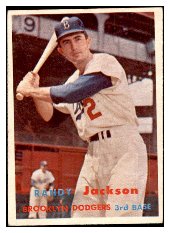 1957 Topps Baseball #190 Randy Jackson Dodgers EX-MT 535469