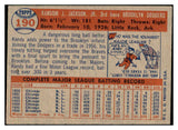 1957 Topps Baseball #190 Randy Jackson Dodgers EX-MT 535469