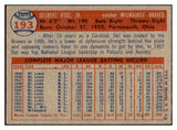 1957 Topps Baseball #193 Del Rice Braves EX-MT 535470