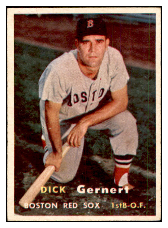 1957 Topps Baseball #202 Dick Gernert Red Sox EX-MT 535472