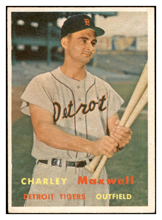 1957 Topps Baseball #205 Charley Maxwell Tigers EX-MT 535473