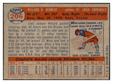 1957 Topps Baseball #206 Willard Schmidt Cardinals EX-MT 535474