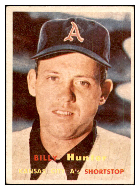 1957 Topps Baseball #207 Billy Hunter A's EX-MT 535475