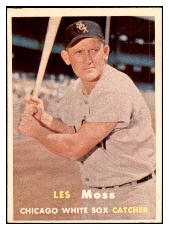 1957 Topps Baseball #213 Les Moss White Sox EX-MT 535478