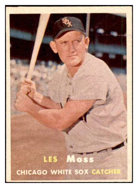 1957 Topps Baseball #213 Les Moss White Sox EX-MT 535478