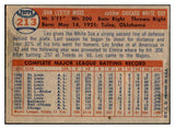 1957 Topps Baseball #213 Les Moss White Sox EX-MT 535478