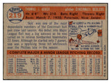 1957 Topps Baseball #219 Tom Acker Reds EX-MT 535481