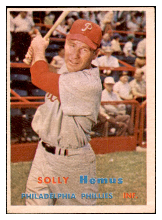 1957 Topps Baseball #231 Solly Hemus Phillies EX-MT 535486