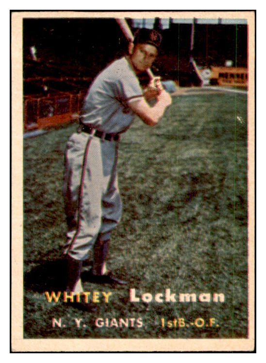 1957 Topps Baseball #232 Whitey Lockman Giants EX-MT 535487