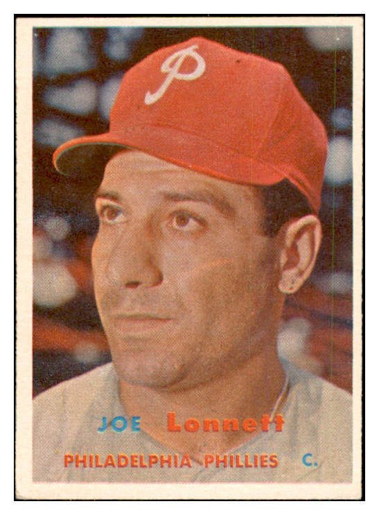 1957 Topps Baseball #241 Joe Lonnett Phillies EX-MT 535493