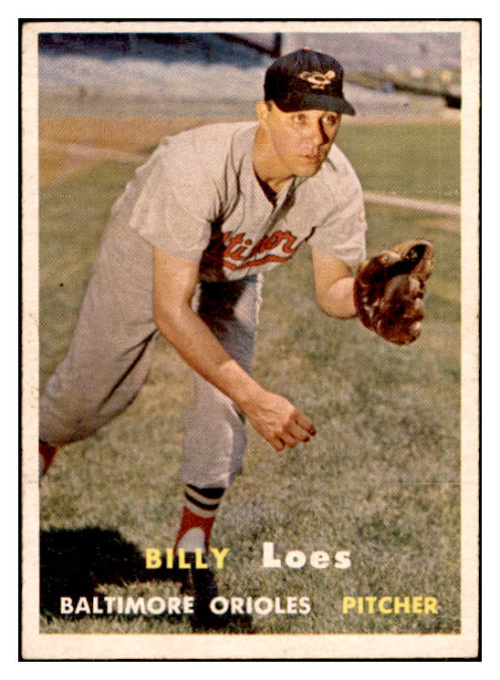 1957 Topps Baseball #244 Billy Loes Orioles EX-MT 535494