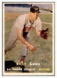 1957 Topps Baseball #244 Billy Loes Orioles EX-MT 535494