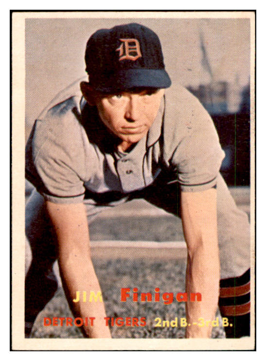 1957 Topps Baseball #248 Jim Finigan Tigers EX-MT 535497