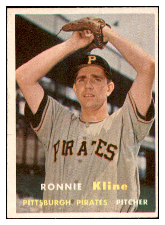 1957 Topps Baseball #256 Ronnie Kline Pirates EX-MT 535498