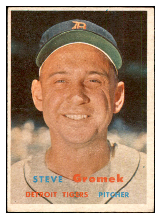 1957 Topps Baseball #258 Steve Gromek Tigers EX-MT 535500