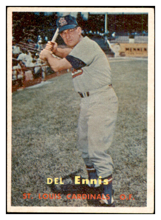 1957 Topps Baseball #260 Del Ennis Cardinals EX-MT 535501