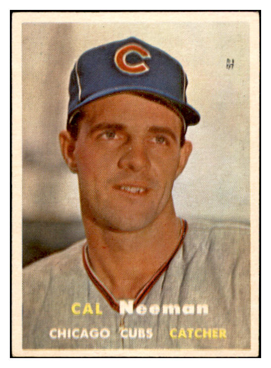 1957 Topps Baseball #353 Cal Neeman Cubs EX-MT 535502