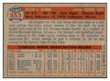 1957 Topps Baseball #353 Cal Neeman Cubs EX-MT 535502