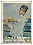 1957 Topps Baseball #356 Faye Throneberry Senators EX-MT 535503