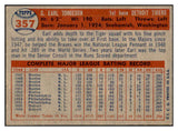 1957 Topps Baseball #357 Earl Torgeson Tigers EX-MT 535504