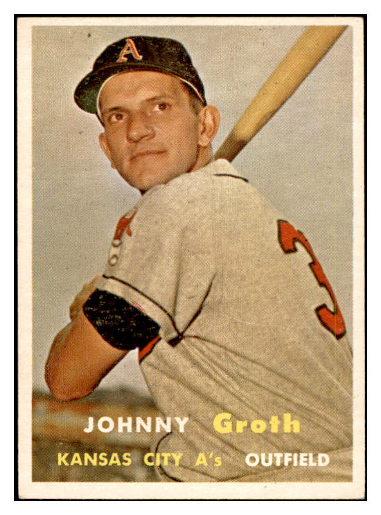 1957 Topps Baseball #360 Johnny Groth A's EX-MT 535507