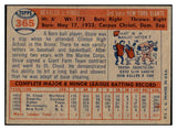 1957 Topps Baseball #365 Ossie Virgil Giants EX-MT 535510