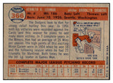 1957 Topps Baseball #366 Ken Lehman Dodgers EX-MT 535511