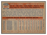 1957 Topps Baseball #367 Ed Fitzgerald Senators EX-MT 535512