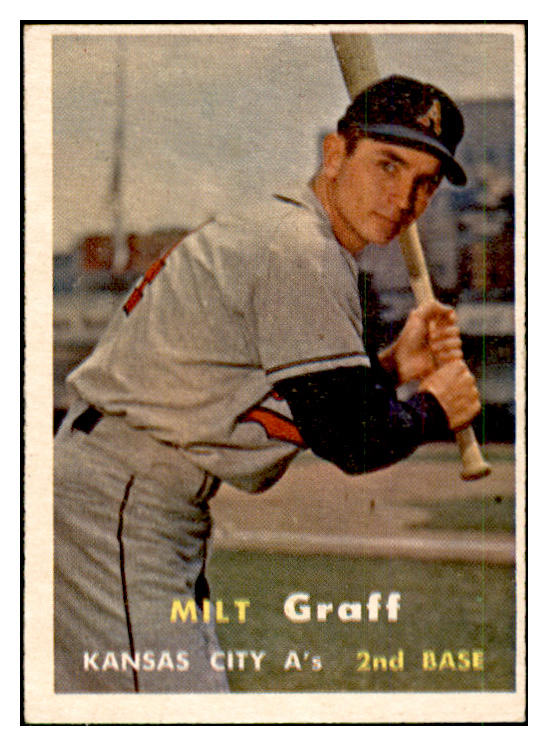 1957 Topps Baseball #369 Milt Graff A's EX-MT 535514