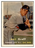 1957 Topps Baseball #369 Milt Graff A's EX-MT 535514