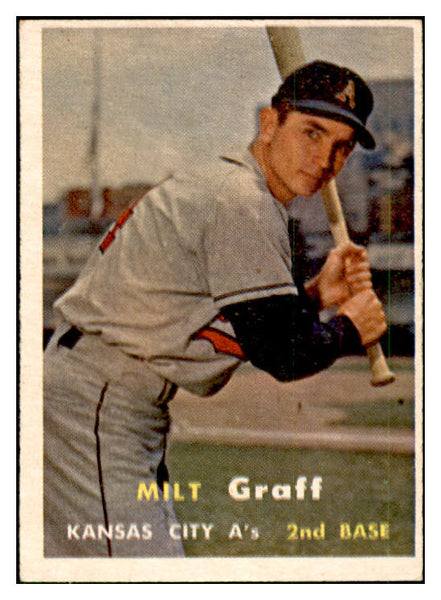 1957 Topps Baseball #369 Milt Graff A's EX-MT 535514