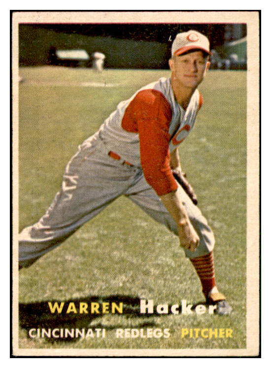 1957 Topps Baseball #370 Warren Hacker Reds EX-MT 535515
