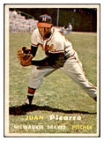 1957 Topps Baseball #383 Juan Pizarro Braves EX-MT 535521