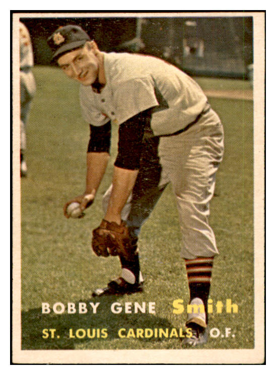 1957 Topps Baseball #384 Bobby Smith Cardinals EX-MT 535522