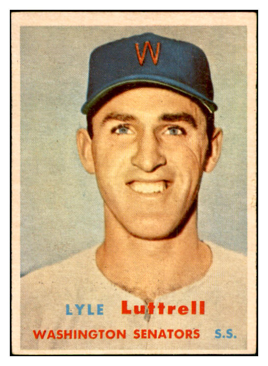 1957 Topps Baseball #386 Lyle Luttrell Senators EX-MT 535523