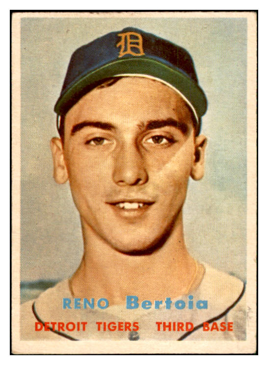 1957 Topps Baseball #390 Reno Bertoia Tigers EX-MT 535524