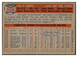 1957 Topps Baseball #398 Al Cicotte Yankees EX-MT 535530