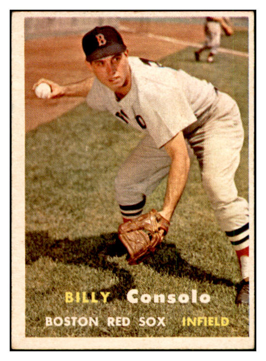 1957 Topps Baseball #399 Billy Consolo Red Sox EX-MT 535531