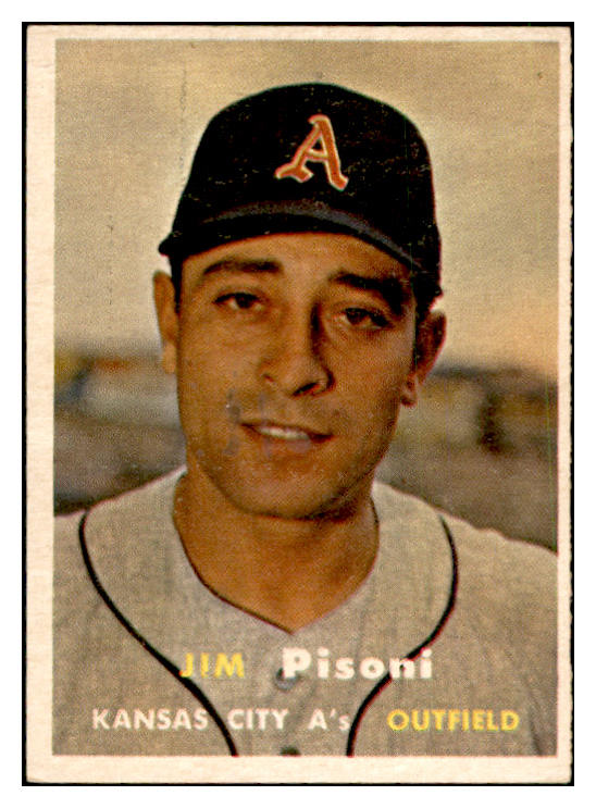 1957 Topps Baseball #402 Jim Pisoni A's EX-MT 535532