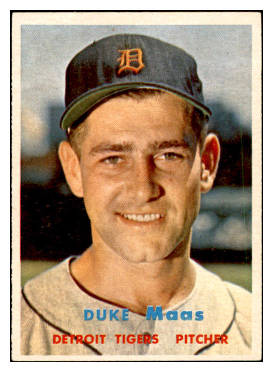 1957 Topps Baseball #405 Duke Maas Tigers EX-MT 535535
