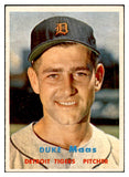 1957 Topps Baseball #405 Duke Maas Tigers EX-MT 535535