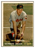 1957 Topps Baseball #406 Bob Hale Orioles EX-MT 535536